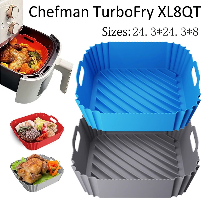 Kitchen Gadgets Air Fryer - Large Air Fryer Silicone Basket Tray