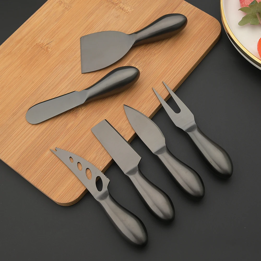 Kitchen Gadgets Vintage - 6Pcs Black Matte Flatware Stainless Steel
