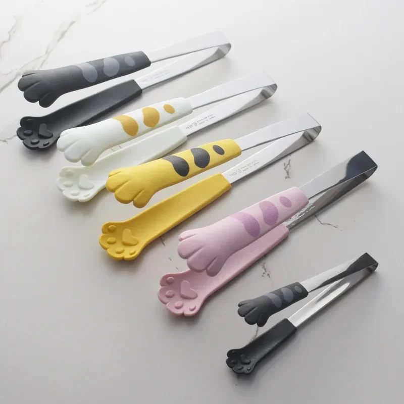 Kitchen Gadgets New 2025 - Cat Paw Shape Food Tongs Cute