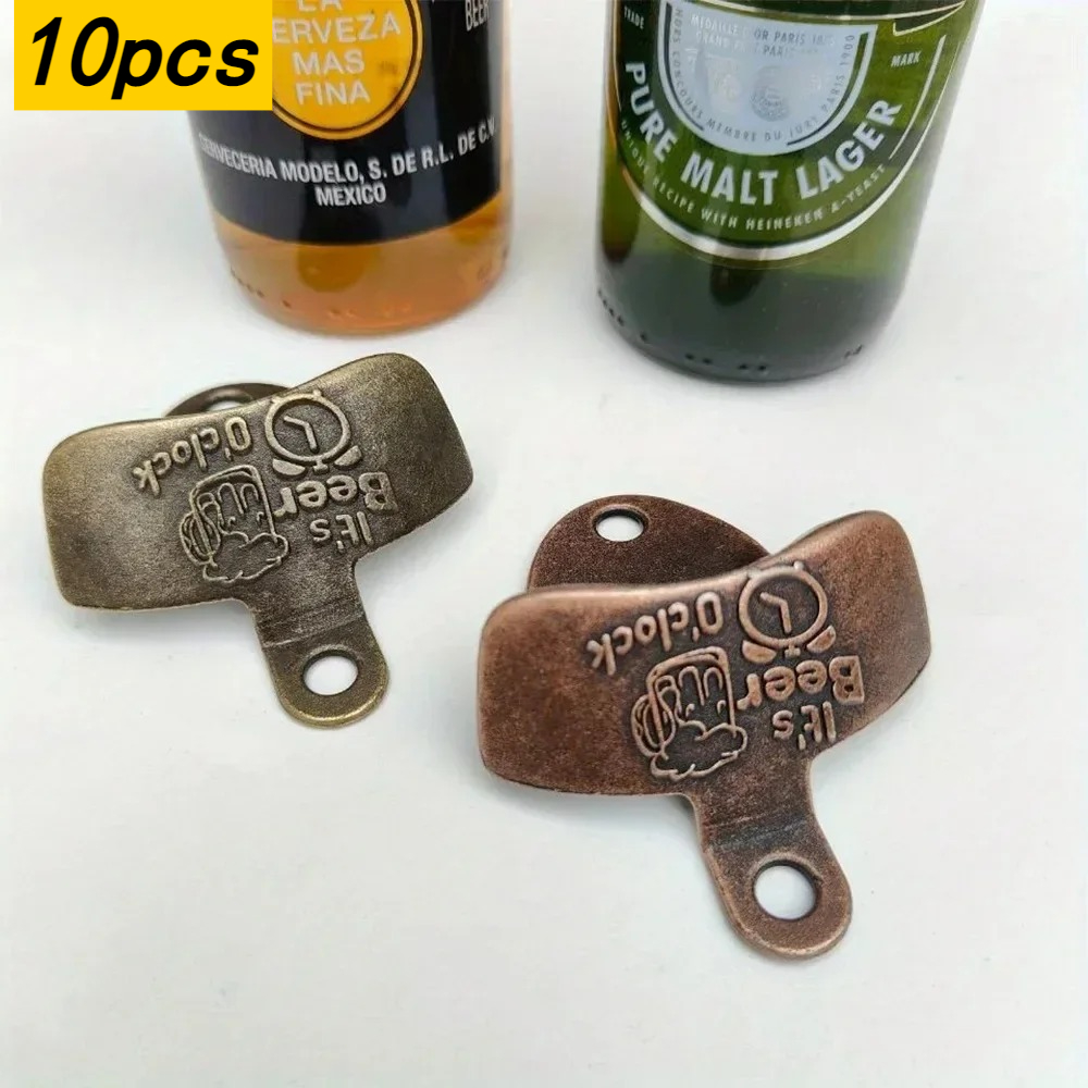 Kitchen Gadgets Vintage - 10pcs It's Beer'O Clock Bottle Opener