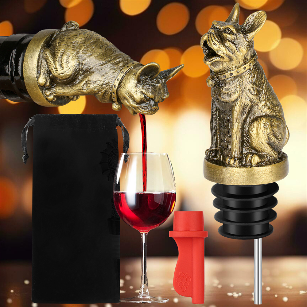 Kitchen Handy Gadgets - Cute French Bulldog Wine Pouer Bottle