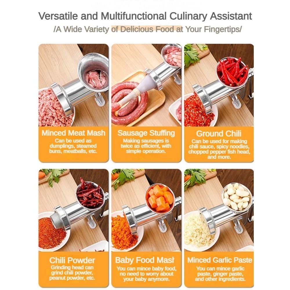 Space-Saving Manual Meat Grind - Kitchen Gadgets Mixer 评论和价格