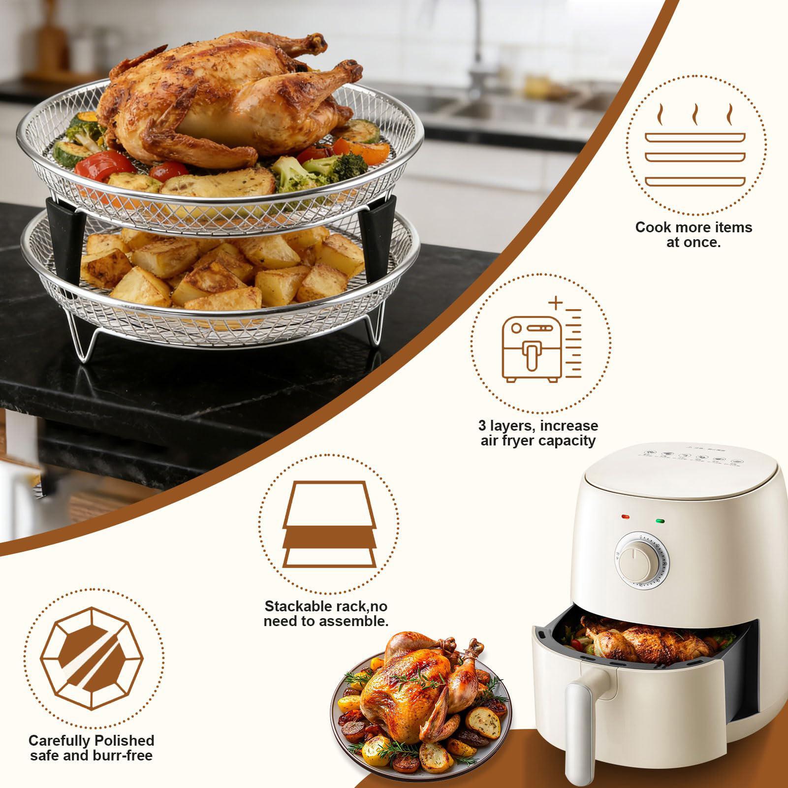 Air Fryer Basket Stainless Ste - Kitchen Gadgets Air Fryer 评论和价格