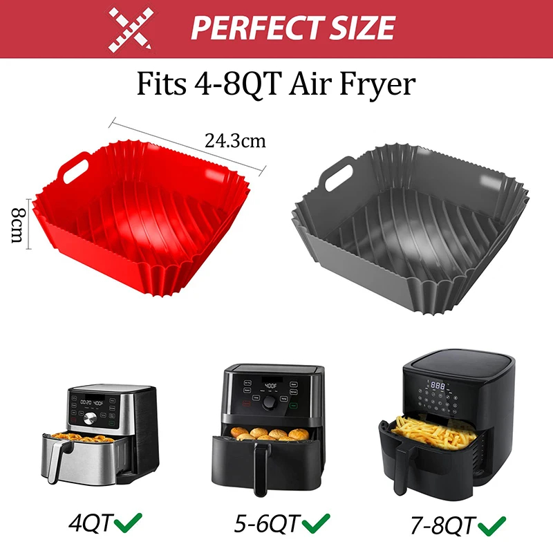Large Air Fryer Silicone Baske - Kitchen Gadgets Air Fryer 评论和价格