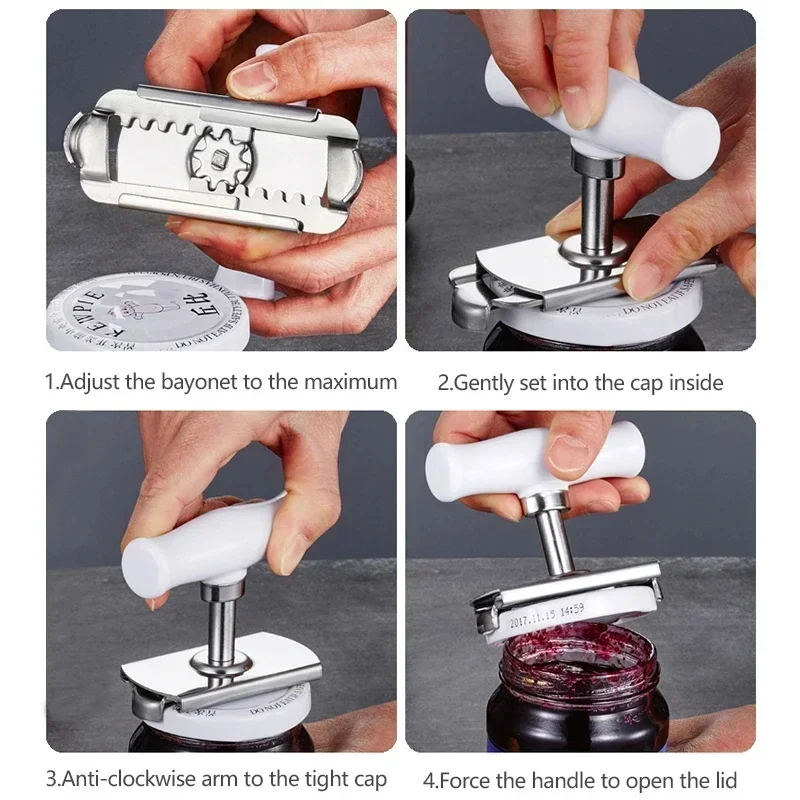 Multi-function Bottle Cap Open - Kitchen Gadgets Jar Openers 评论和价格