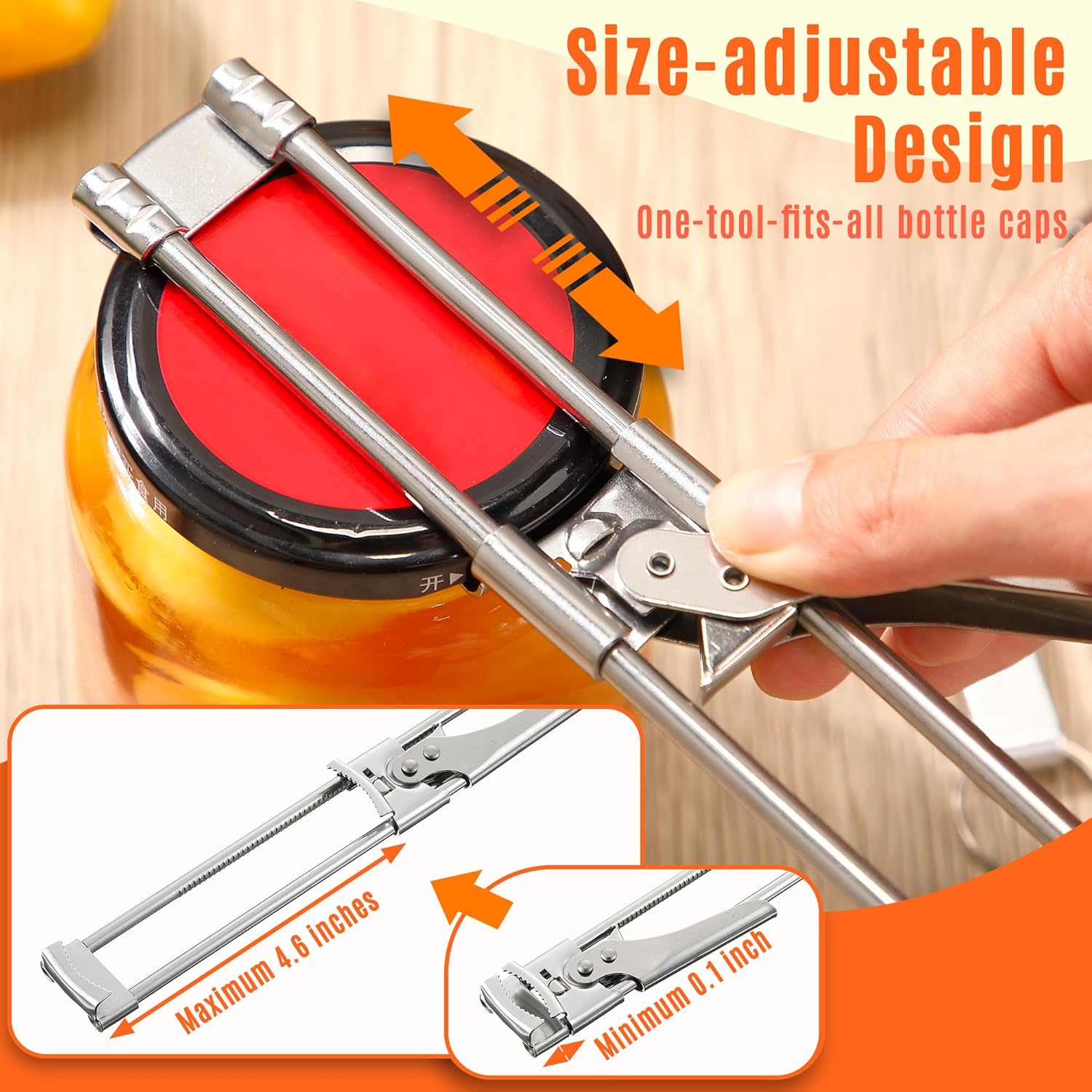 Adjustable Stainless Steel Jar - Kitchen Gadgets Jar Openers 评论和价格