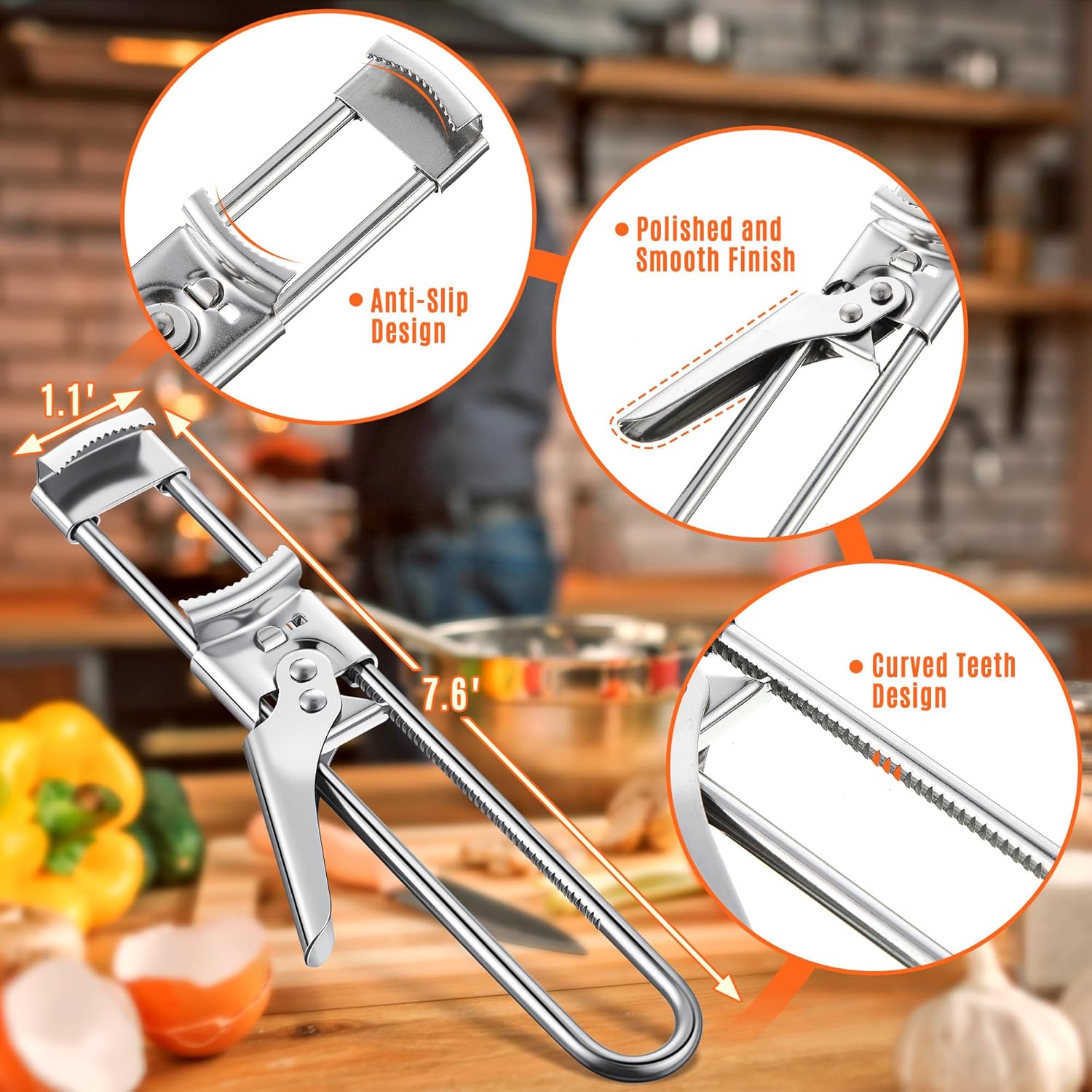 Adjustable Stainless Steel Jar - Kitchen Gadgets Jar Openers 评论和价格