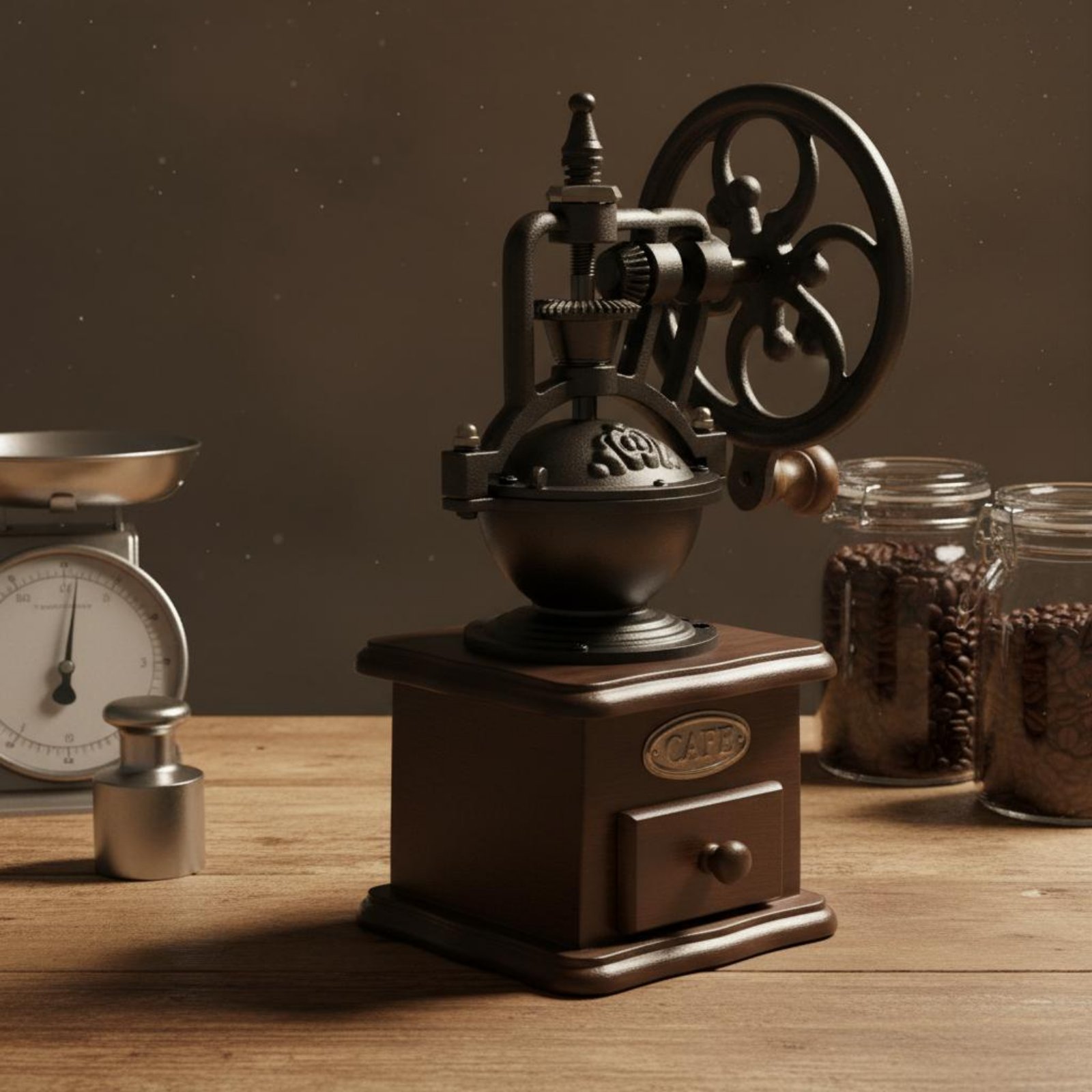 Manual Amusement Wheel Coffee  - Kitchen Gadgets Vintage 评论和价格