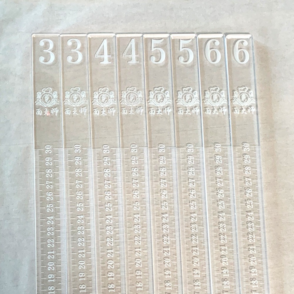 2pc Acrylic Rolling Pin Spacer - Pasta Measuring Tool 评论和价格