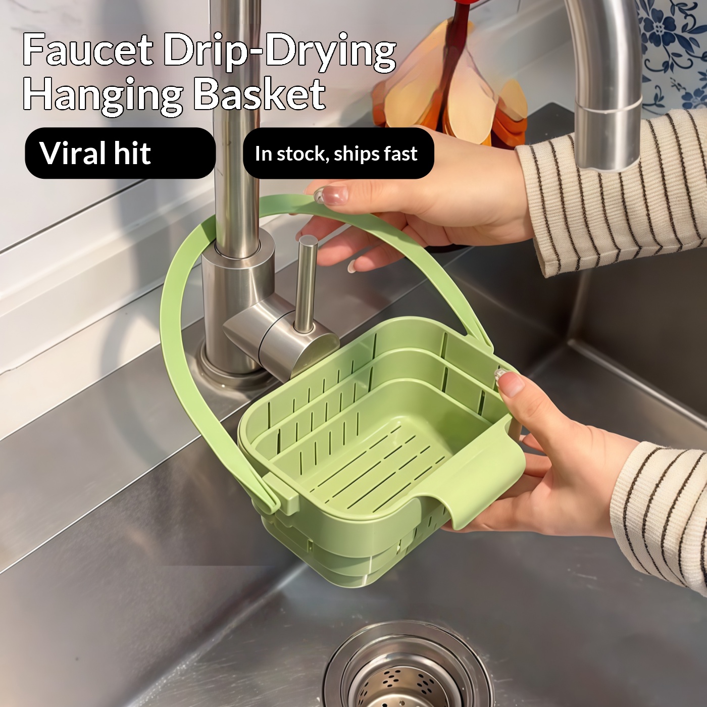 Foldable Sink Strainer Basket  - Kitchen Hanging Gadgets 评论和价格
