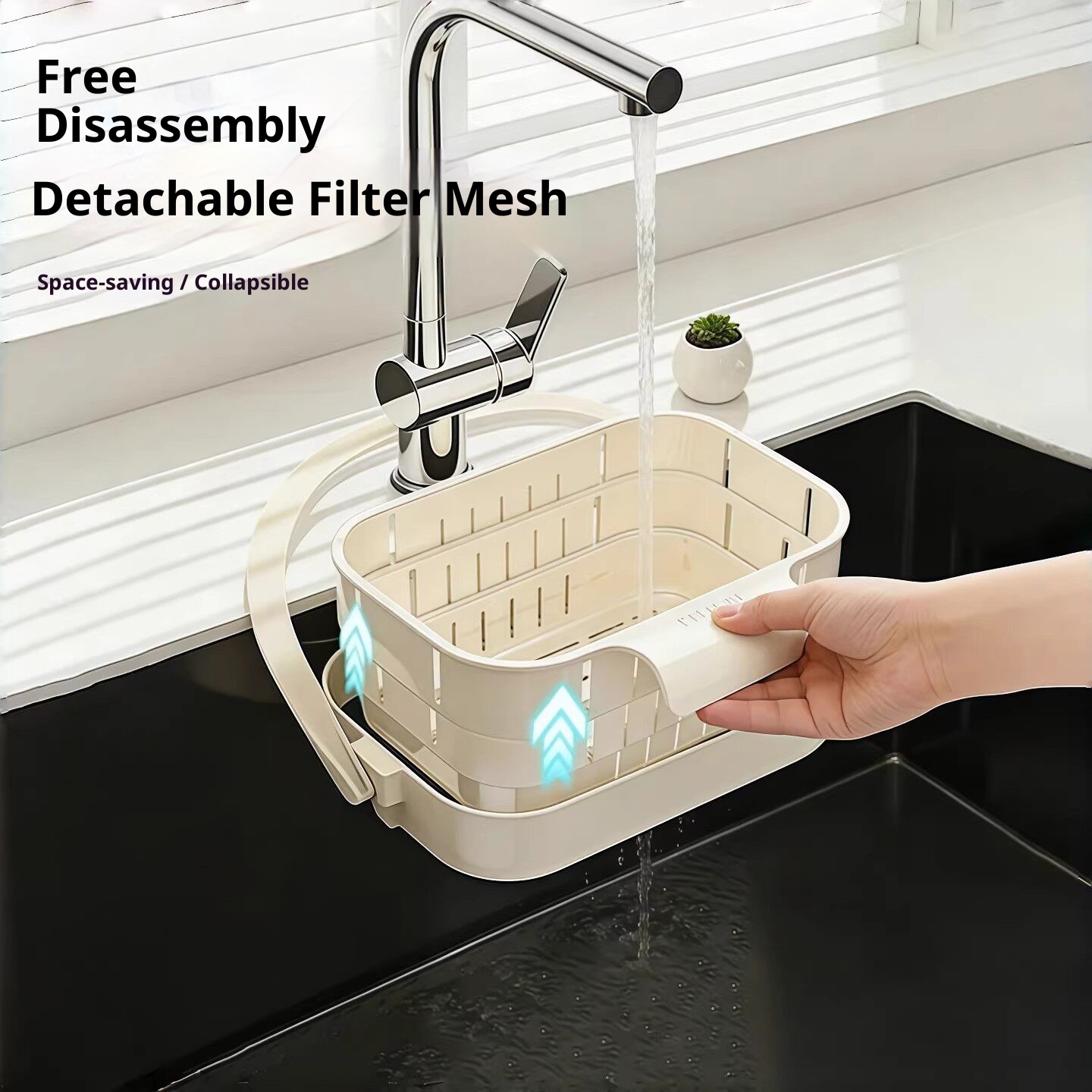 Foldable Sink Strainer Basket  - Kitchen Hanging Gadgets 评论和价格