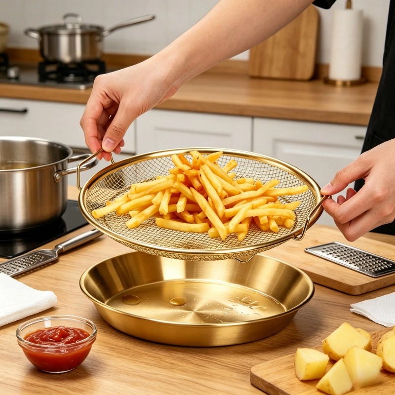 Gold Heavy Duty Deep Fryer Rac - Kitchen Gadgets Air Fryer 评论和价格
