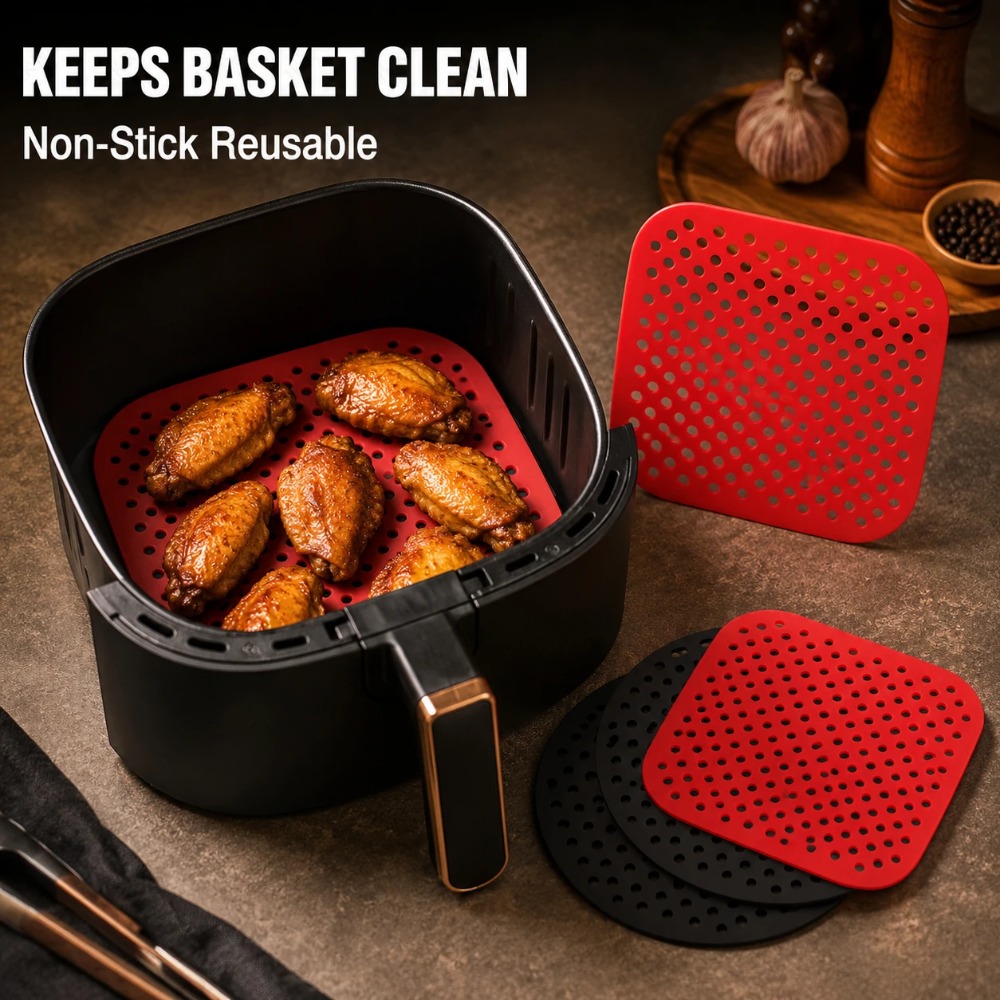 Non Stick Silicone Air Fryer L - Kitchen Gadgets Air Fryer 评论和价格
