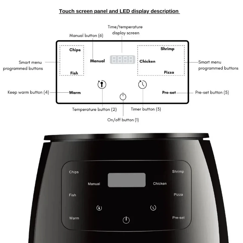 6L Air Fryer Multi-functional  - Kitchen Gadgets Air Fryer 评论和价格