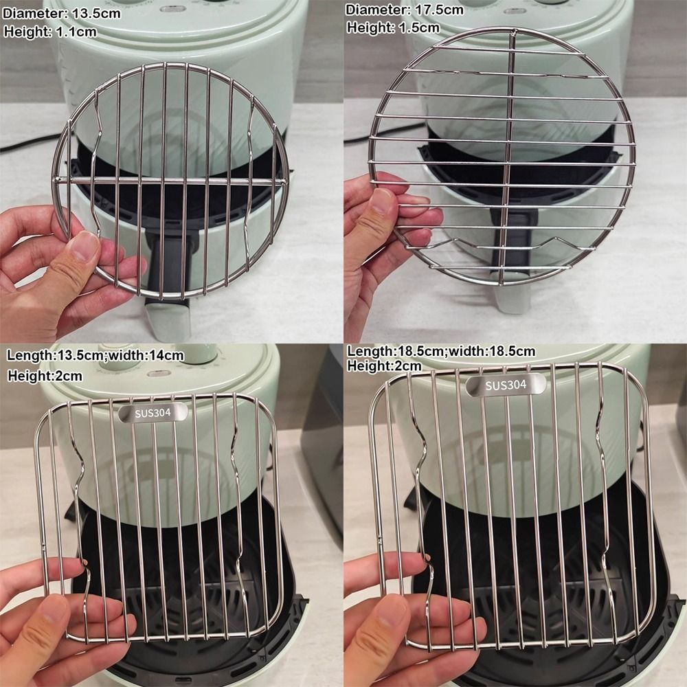 Round Square Cooking Rack With - Kitchen Gadgets Air Fryer 评论和价格
