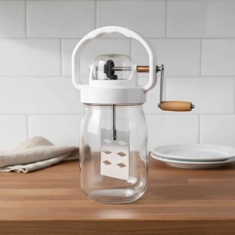Hand Crank Butter Churner Manu - Kitchen Gadgets Mixer 评论和价格