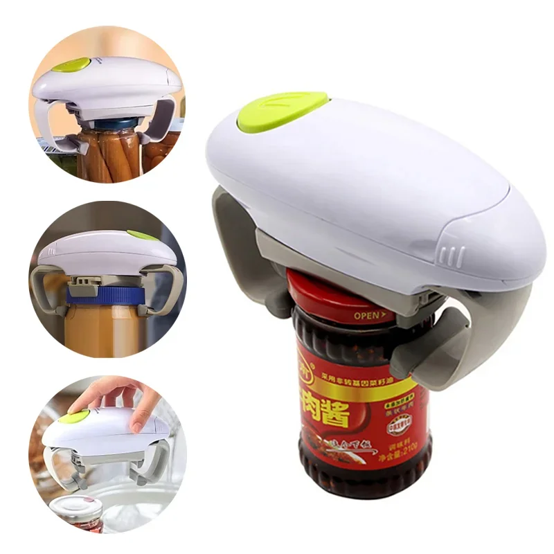 Electric Can Bottle Lid Opener - Kitchen Gadgets Jar Openers 评论和价格