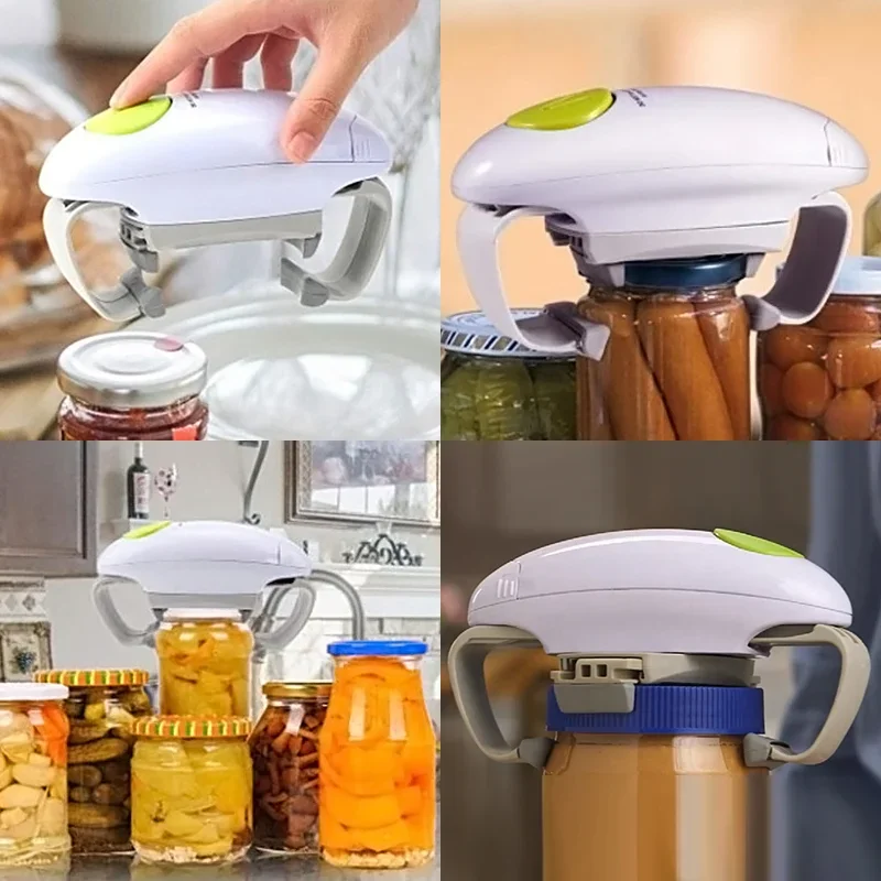 Electric Can Bottle Lid Opener - Kitchen Gadgets Jar Openers 评论和价格