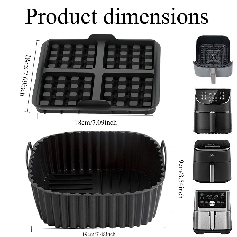 Baking Kit - Square Air Fryer  - Kitchen Gadgets Air Fryer 评论和价格