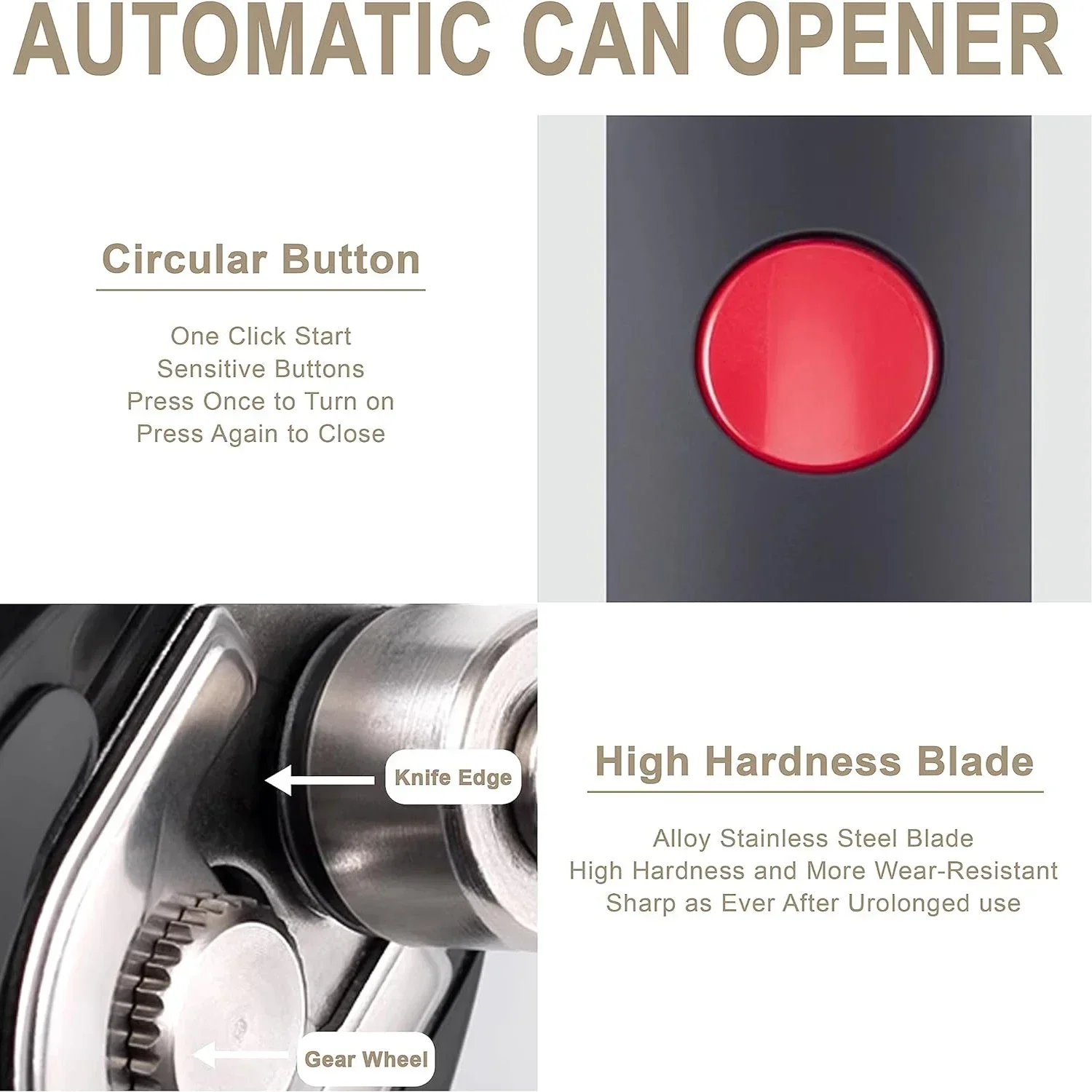 Electric Can Opener One Touch  - Kitchen Gadgets Jar Openers 评论和价格