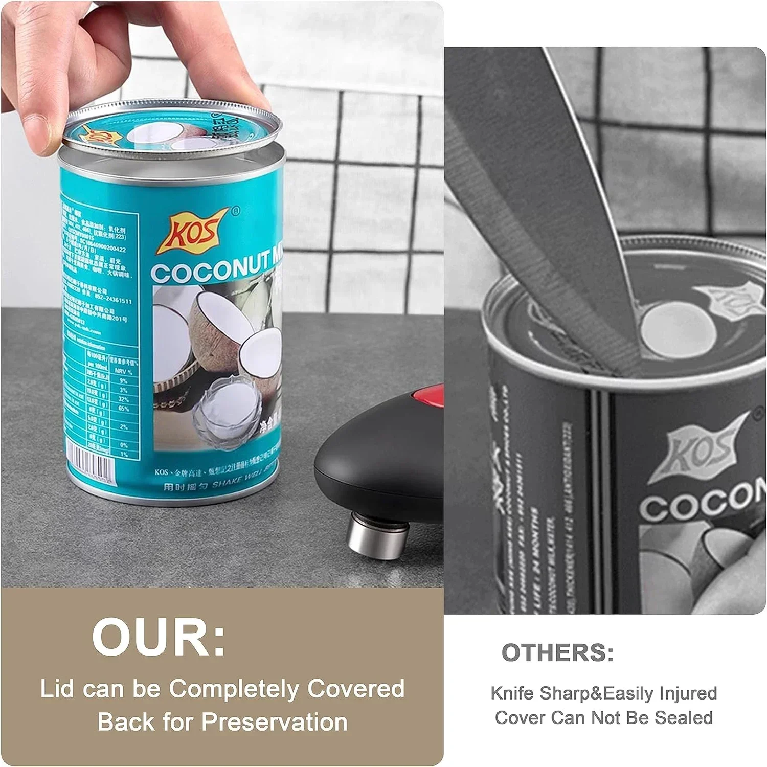 Electric Can Opener One Touch  - Kitchen Gadgets Jar Openers 评论和价格