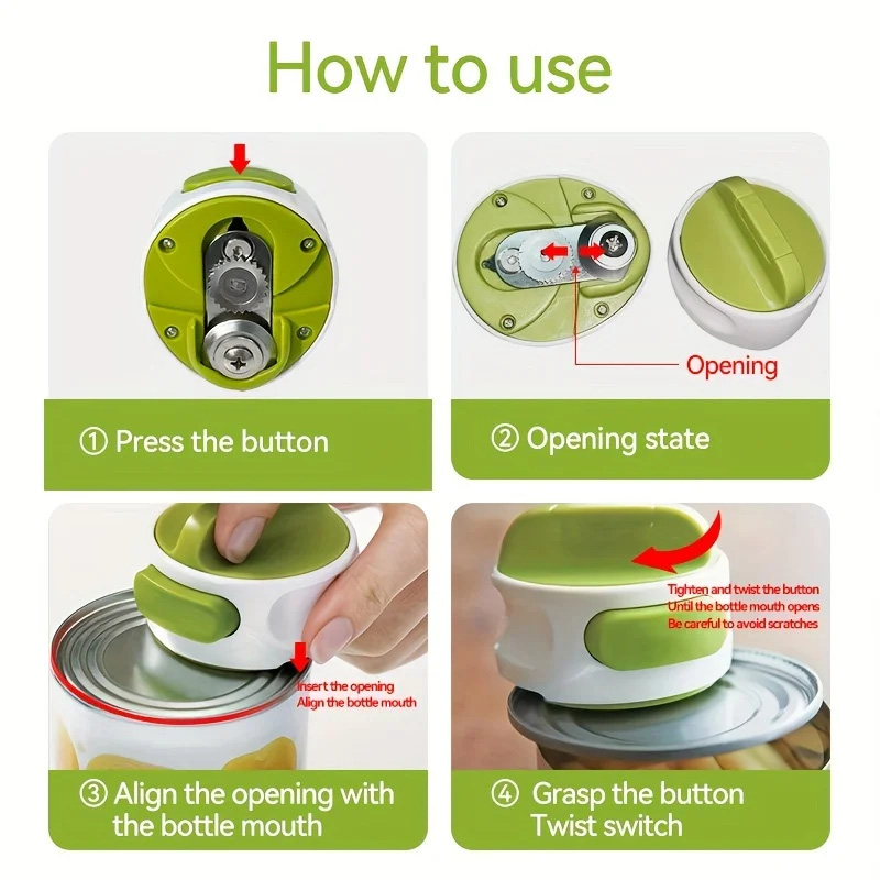 Portable Manual Can Opener Bee - Kitchen Gadgets Jar Openers 评论和价格