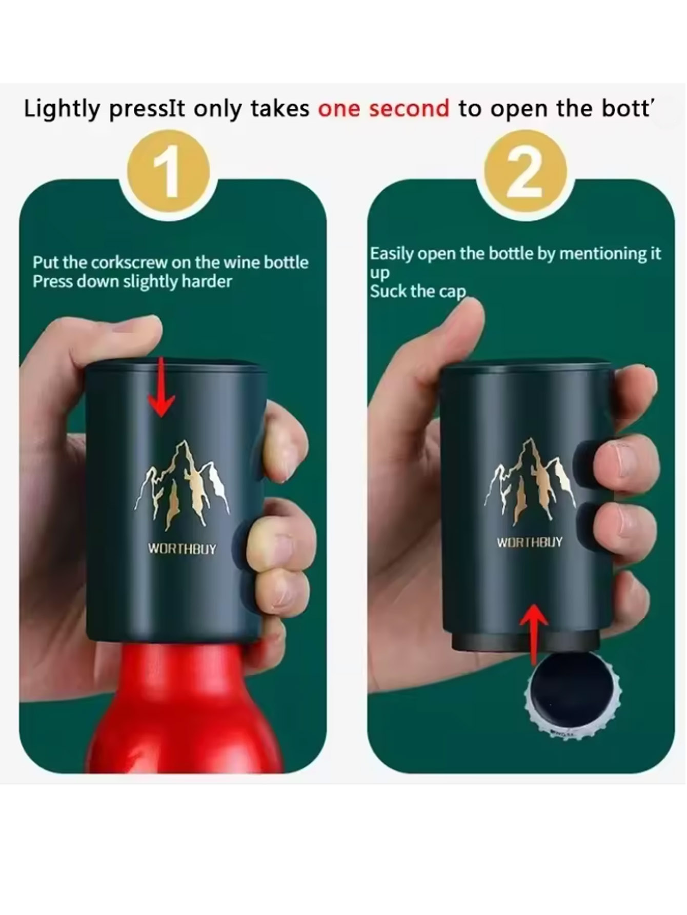 1Pcs Automatic Beer Bottle Ope - Kitchen Gadgets Design 评论和价格