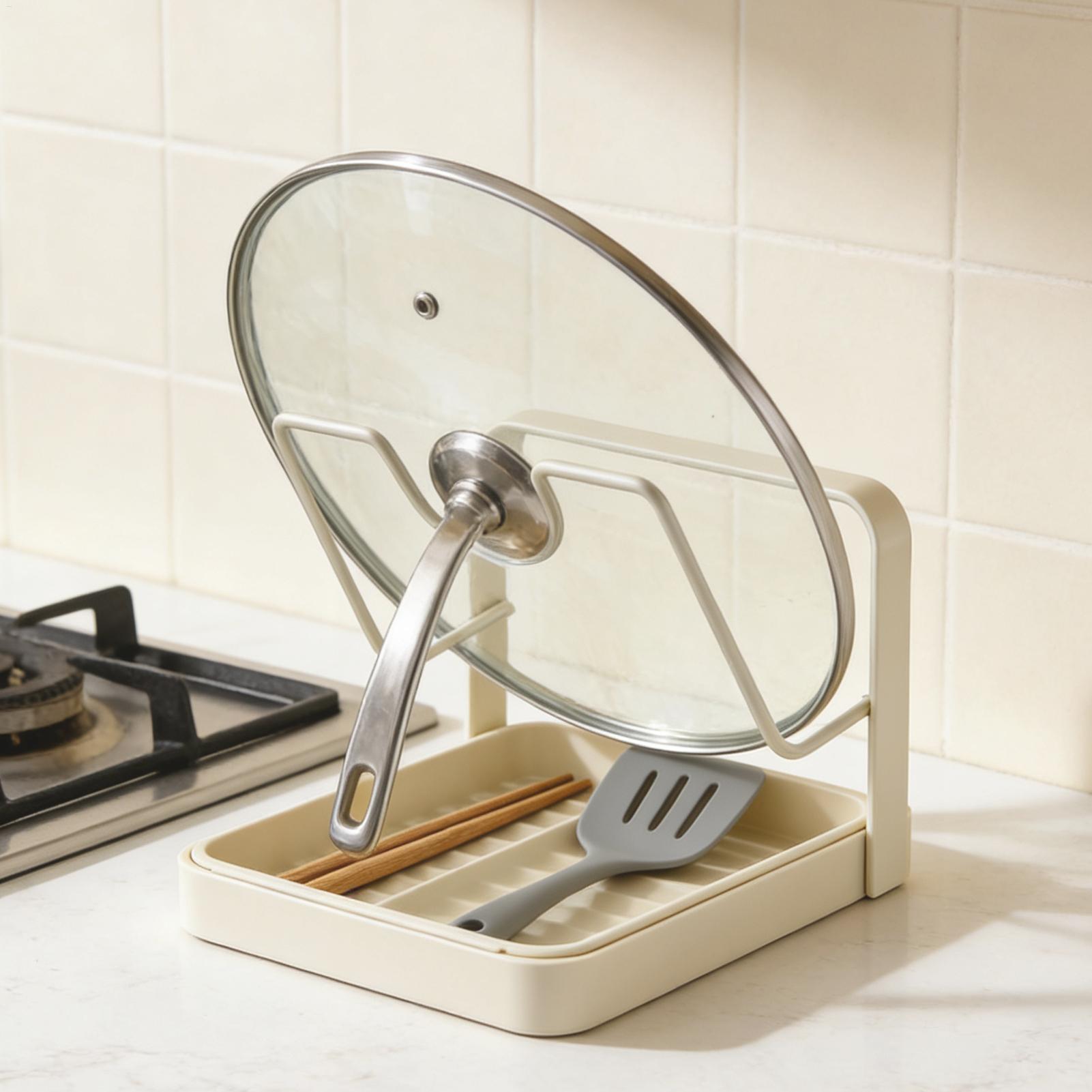 Pot Lid Organizer Anti-Slip Ki - Kitchen Gadgets Under 100 评论和价格