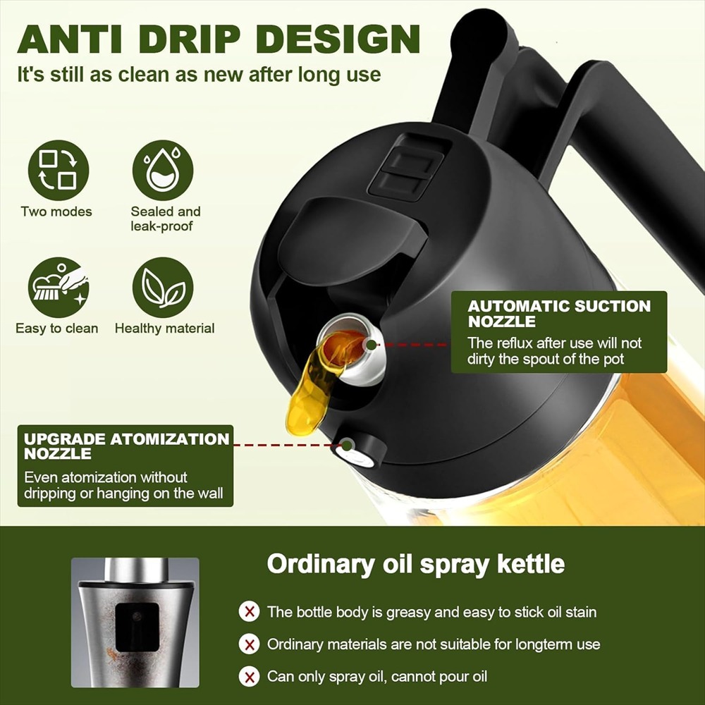 16oz/470ml Olive Oil Sprayer f - Kitchen Gadgets Air Fryer 评论和价格