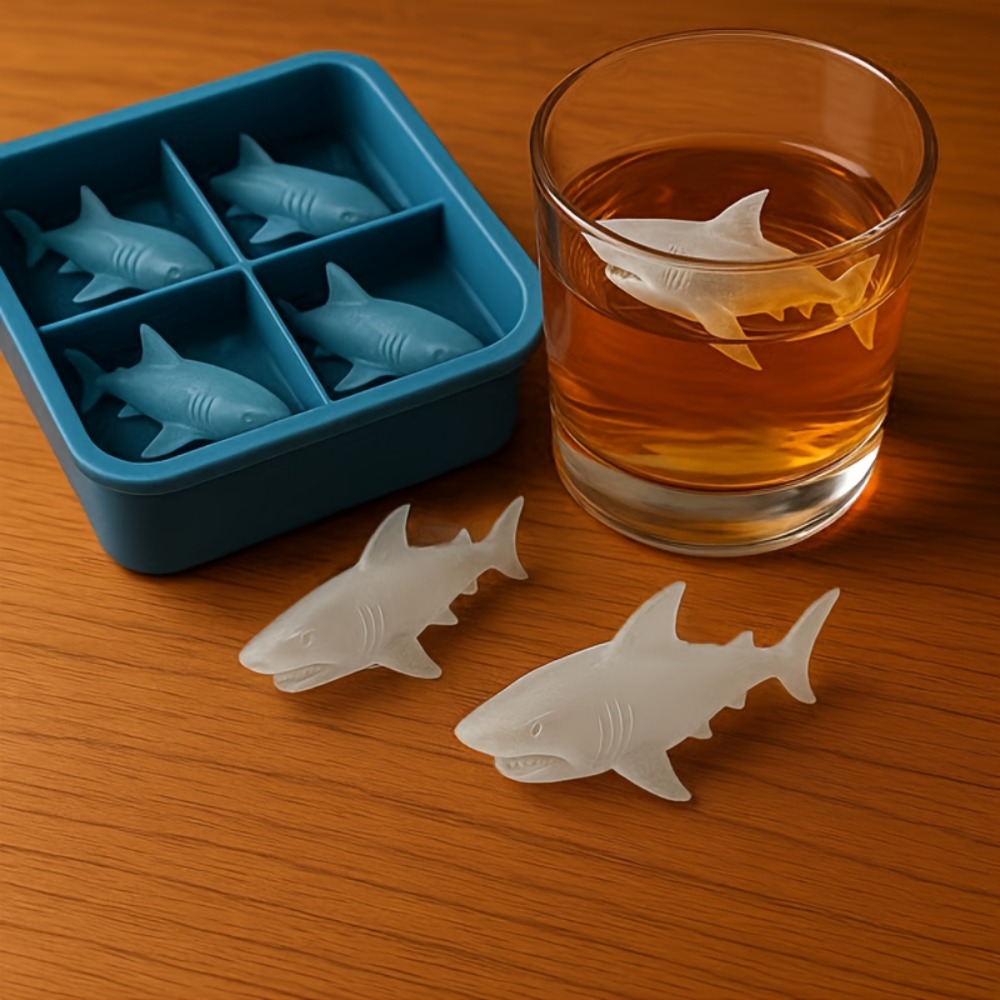 Shark Silicone Ice Cube Tray 4 - Kitchen Gadgets You Must Have 评论和价格
