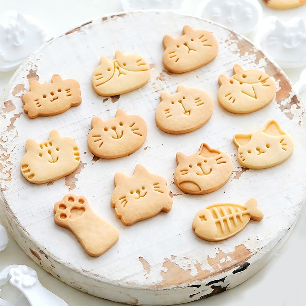 Cute Kitten DIY Stamp Cookie C - Kitchen Hanging Gadgets 评论和价格