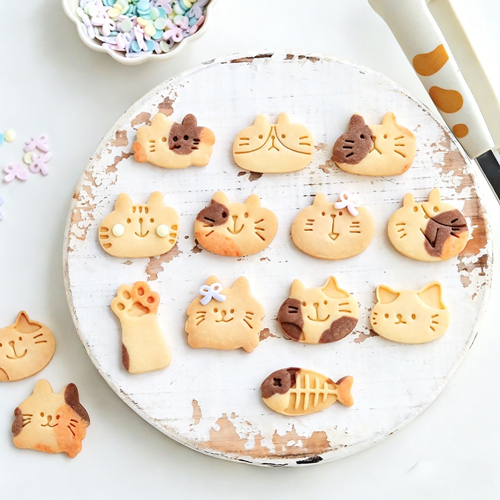 Cute Kitten DIY Stamp Cookie C - Kitchen Hanging Gadgets 评论和价格