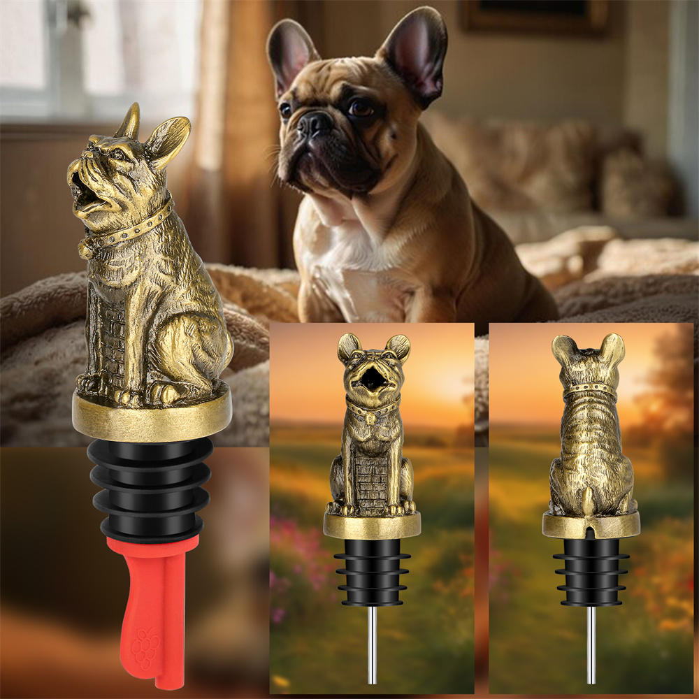 Cute French Bulldog Wine Pouer - Kitchen Handy Gadgets 评论和价格