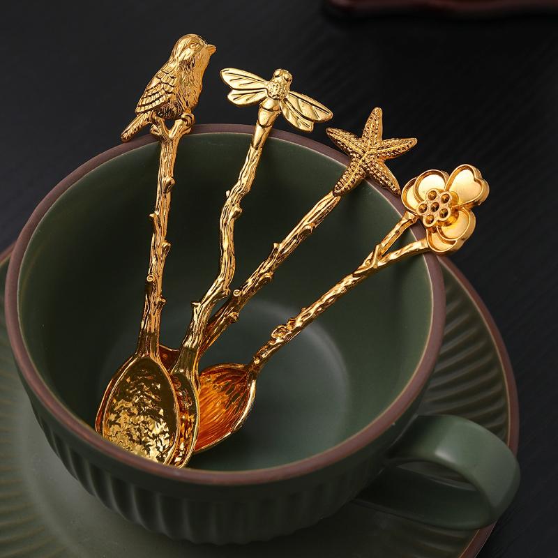 1Pc Metal Dessert Coffee Spoon - Kitchen Gadgets Vintage 评论和价格