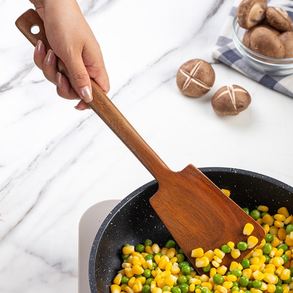 34cm Solid Wood Cooking Spatul - Kitchen Gadgets Under 100 评论和价格